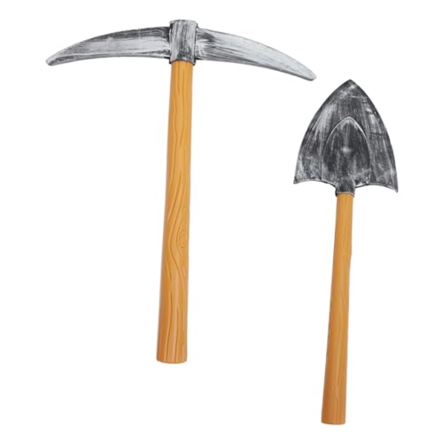 VANZACK 2 Stück Teiliges Pickaxe Spade Kostüm Requisite Realistische Fake Pickaxe und Spade Foto Requisiten Vielseitige und Partydekoration für Aufführungen und Fotografie VANZACK 2 Stück Teiliges Pickaxe Spade Kostüm Requisite Realistische Fake Pickaxe und Spade Foto Requisiten Vielseitige und Partydekoration für Aufführungen und Fotografie von VANZACK