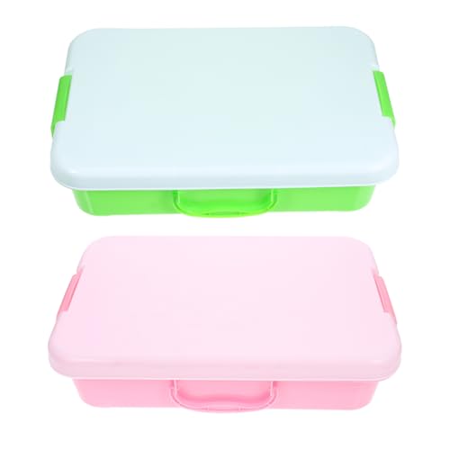 VANZACK 2 Stück Tragbare Sandkiste für Stapelbare Kunststoff Aufbewahrungsboxen Organizer für Sandspielzeug und Bastelbedarf VANZACK 2 Stück Tragbare Sandkiste für Stapelbare Kunststoff Aufbewahrungsboxen Organizer für Sandspielzeug und Bastelbedarf von VANZACK