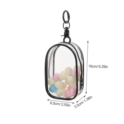 VANZACK 2 Stück Transparente Mini Figuren Display Tasche Teilig mit Schlüsselanhänger und Pompons Tragbare Aufbewahrungstasche für Kleine Puppen Praktischer Organizer für Sammelfiguren VANZACK 2 Stück Transparente Mini Figuren Display Tasche Teilig mit Schlüsselanhänger und Pompons Tragbare Aufbewahrungstasche für Kleine Puppen Praktischer Organizer für Sammelfiguren von VANZACK