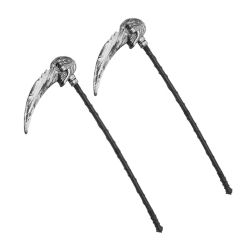 VANZACK 2 Stück Verstellbare Abnehmbare Grim Reaper Sense Teiliges Halloween Cosplay Zubehör für Erwachsene und Stabiles Kunststoff Design für Mottopartys und Gruselige VANZACK 2 Stück Verstellbare Abnehmbare Grim Reaper Sense Teiliges Halloween Cosplay Zubehör für Erwachsene und Stabiles Kunststoff Design für Mottopartys und Gruselige von VANZACK