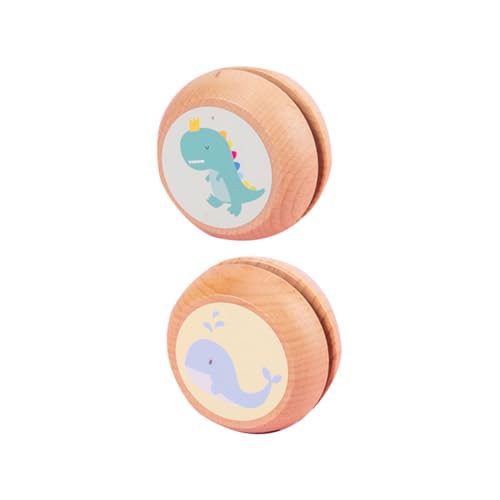 VANZACK 2 Stücke Teiliges Holz Yo Yo mit Buntem Tierdruck Dinosaurier und Delfin Frühes Lernspielzeug zur Stärkung der Handgelenke für Tragbares Farbenfrohes Wahrnehmungsspiel für Jungen VANZACK 2 Stücke Teiliges Holz Yo Yo mit Buntem Tierdruck Dinosaurier und Delfin Frühes Lernspielzeug zur Stärkung der Handgelenke für Tragbares Farbenfrohes Wahrnehmungsspiel für Jungen von VANZACK