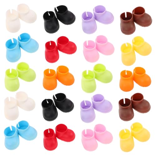 VANZACK 20 Paare Mini Schuhe für Puppen Kleine Stoffstiefel Baumwoll Doll Boots Leichte Miniatur Booties für DIY Puppenkleidung und Kostümzubehör VANZACK 20 Paare Mini Schuhe für Puppen Kleine Stoffstiefel Baumwoll Doll Boots Leichte Miniatur Booties für DIY Puppenkleidung und Kostümzubehör von VANZACK