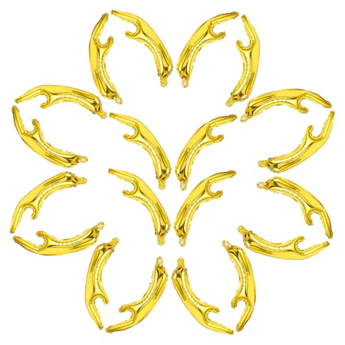 VANZACK 20 Stück Goldene Rentier-geweih Folienballons Schnelle Aufblasbar Festliche Weihnachtsdeko Kreative Tierhörner für Kinderpartys und Foto-highlights von VANZACK