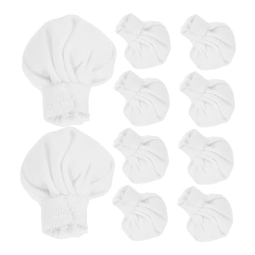 VANZACK 20 Stück Miniatur Kochmützen aus Stoff Kleine Weiche Mini Chef Hüte für Puppen Vielseitige DIY Bastelaccessoires Stabile Mini Kopfbedeckungen für Puppenhaus und Handarbeiten von VANZACK