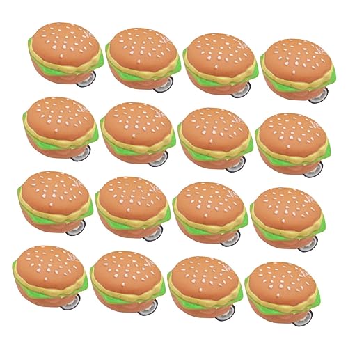VANZACK 20 Stück Teiliges Burger Spielzeugauto Reibungsantrieb kein Batteriebetrieb Robustes Kinderspielzeug für Kleinkinder und Geburtstagsfeiern Lustiges Mini Auto für Jungen und von VANZACK
