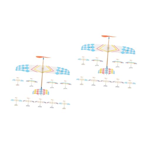 VANZACK 20 Stück Teiliges Gummibandmotor Flugzeug Modellflugzeug Handgefertigte Doppelsitzer Segelflugzeuge Einfache Montage Outdoor für Partygeschenke VANZACK 20 Stück Teiliges Gummibandmotor Flugzeug Modellflugzeug Handgefertigte Doppelsitzer Segelflugzeuge Einfache Montage Outdoor für Partygeschenke von VANZACK