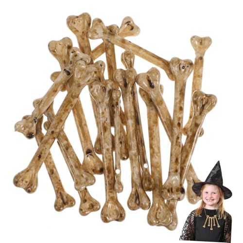 VANZACK 20 Stück Teiliges Halloween Knochendeko Kleine Realistische Künstliche Knochen Auffädeln DIY Basteln Partydeko für Halloween Events VANZACK 20 Stück Teiliges Halloween Knochendeko Kleine Realistische Künstliche Knochen Auffädeln DIY Basteln Partydeko für Halloween Events von VANZACK