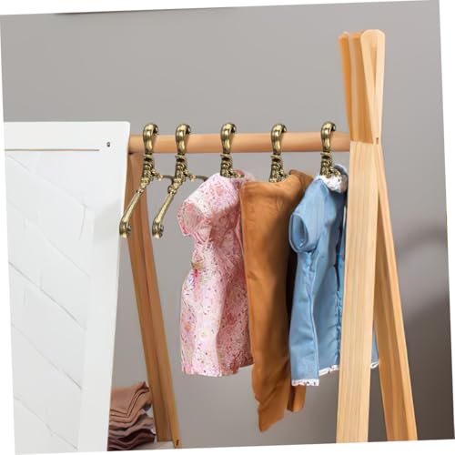 VANZACK 20 Stück Teiliges Mini Kleiderbügel für Puppenkleider Vintage Metall Kleiderständer Puppenhaus Zubehör Kleine Puppenkleideraufbewahrung Organisator VANZACK 20 Stück Teiliges Mini Kleiderbügel für Puppenkleider Vintage Metall Kleiderständer Puppenhaus Zubehör Kleine Puppenkleideraufbewahrung Organisator von VANZACK
