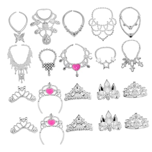 VANZACK 20 Stück Teiliges Mini Schmuckset für Puppen mit Kronen und Halsketten Vielseitige Puppenaccessoires aus Modisch und Langlebig für Mädchen Verschiedene Designs VANZACK 20 Stück Teiliges Mini Schmuckset für Puppen mit Kronen und Halsketten Vielseitige Puppenaccessoires aus Modisch und Langlebig für Mädchen Verschiedene Designs von VANZACK