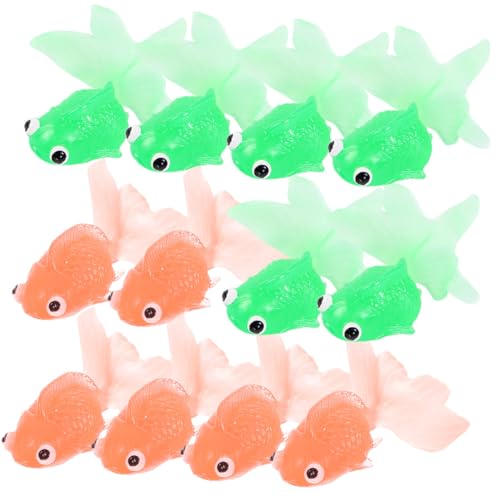 VANZACK 20 Stück Teiliges Realistische TPR Goldfische Flexible Schwimmende Deko für Aquarium und Fischbecken Kindersichere Bade Spielzeugfische in Orange und Grün Lebensechte VANZACK 20 Stück Teiliges Realistische TPR Goldfische Flexible Schwimmende Deko für Aquarium und Fischbecken Kindersichere Bade Spielzeugfische in Orange und Grün Lebensechte von VANZACK