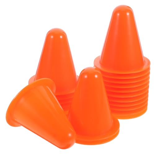 VANZACK 20 Stück Teiliges Roller Skating Marker Stapelbare Kunststoff Straßensperren für Skating Training für Agilitätsübungen und Outdoor Praxis von VANZACK