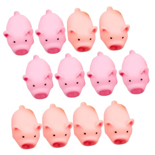 VANZACK 20 Stück Teiliges Squeeze Schweinchen Fleischfarben Stressabbauendes Quietschspielzeug für Erwachsene als Party Mitgebsel und Füller von VANZACK
