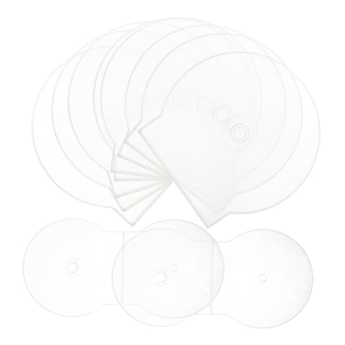 VANZACK 20 Stück -hülle DVD-schutzhülle DVD-Jewel-case Einzelscheibenspeicher Leere DVD-hülle Muschelschalenscheibenhalter DVD-aufbewahrungsbox Rundscheibenhalter Transparent Plastik von VANZACK