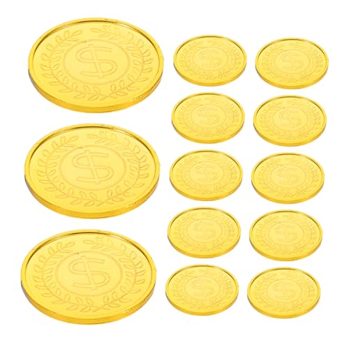VANZACK 200 Stück Goldene Piratenmünzen Plastikspielgeld für Schatzsuche Partydekoration Klassenzimmer Belohnung Realistische Spielmünzen für Brettspiele Rollenspiele VANZACK 200 Stück Goldene Piratenmünzen Plastikspielgeld für Schatzsuche Partydekoration Klassenzimmer Belohnung Realistische Spielmünzen für Brettspiele Rollenspiele von VANZACK