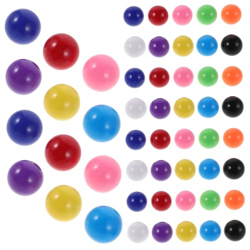 VANZACK 200 Stück Kleine Bunte Kunststoffkugeln Feste Bunte Spielkugeln für Mathematikunterricht Kompatibel mit Marmorbahnen und Brettspielen Robuste Ersatzkugeln für Chinesisches von VANZACK