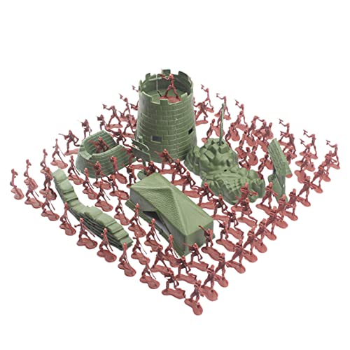 VANZACK 200Stücke Mini Soldaten Militärische Figuren Aus Kunststoff Rot Und Grün Dekoration Für Sandkästen Und Tischspiele Für Sammler von VANZACK