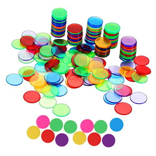 VANZACK 200Stücke Plastikspielmünzen Für Chips Für Lernspiele Poker Und Bingo Pädagogisches Zur Zahlenerkennung Und Zählhilfe von VANZACK