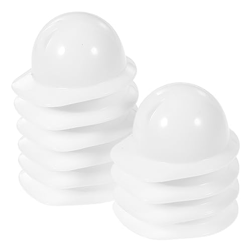 VANZACK 20Stücke Bauhelm Dekorative Sicherheitshelme Für Puppenhaus Zubehör Weißer Minihelm Für Kreative DIY Dekorationen Und Party Accessoires von VANZACK