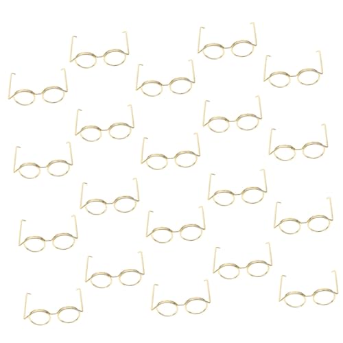 VANZACK 20Stücke Doll Brille Rahmenlose Brillen Für Puppen Puppenbekleidungszubehör Brillen Für Puppen Kreative Puppenoutfits Und Rollenspiele von VANZACK