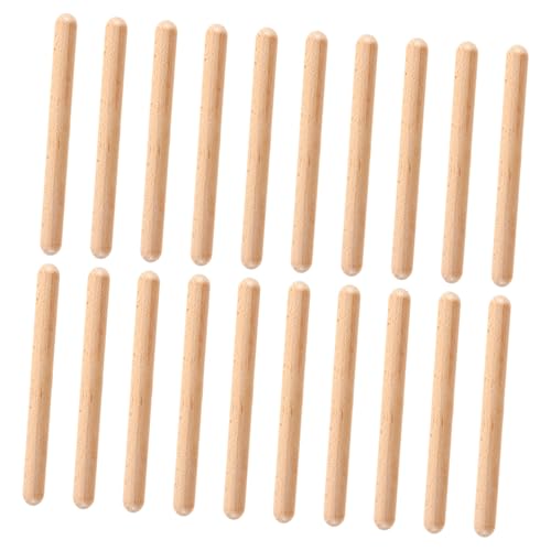 VANZACK 20Stücke Holzrhythmusstäbe Für Musikinstrumente Für Unterricht Für Kreative Musikspiele Und Musikalische Früherziehung Für Kleinkinder von VANZACK