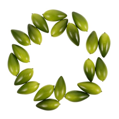 VANZACK 20 Stücke Künstliche Oliven Modelle für Küche und Tischdekoration Lebensechte Kleiner Früchte für Party und Festival Sicheres Material Realistisches Aussehen VANZACK 20 Stücke Künstliche Oliven Modelle für Küche und Tischdekoration Lebensechte Kleiner Früchte für Party und Festival Sicheres Material Realistisches Aussehen von VANZACK