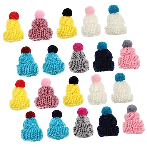 VANZACK 20Stücke Miniaturhüte Aus Wollgarn Multifunktionale Bastelaccessoires Für Puppen Dekoration Und DIY Projekte Zufällige Farben VANZACK 20Stücke Miniaturhüte Aus Wollgarn Multifunktionale Bastelaccessoires Für Puppen Dekoration Und DIY Projekte Zufällige Farben von VANZACK