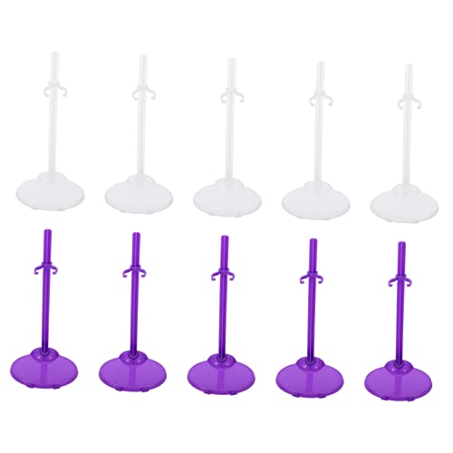 VANZACK 20Stücke Puppenhalterung Für Hochzeitspuppen Universelles Zubehör Stehende Clips Aus Kunststoff Transparente Und Puppenständer Für Puppendisplay von VANZACK
