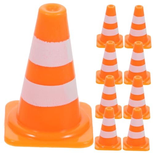 VANZACK 20Stücke Verkehrskegel Und Verkehrsschild Spielzeugmodelle Straßensperren Dekorationen Für Lernspielzeug Für Verkehrserziehung Und Spielplatzgestaltung von VANZACK