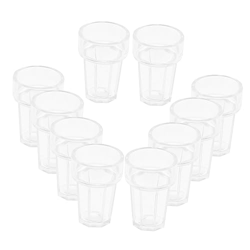 VANZACK 20Stücke Wasserbecher Puppenhaus Zubehör Mini Wasser Und Bierbecher Dekoration Für Miniaturmodelle Und Puppenstuben von VANZACK