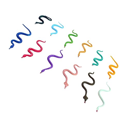 VANZACK 24 Stück Teiliges Bunte Schlangenspielzeug aus Sicherem Realistisches Kreatives Fake Snake Modell für Party Festival Lustige Streiche Zufällige Farben Handlich Zufällige Farbe VANZACK 24 Stück Teiliges Bunte Schlangenspielzeug aus Sicherem Realistisches Kreatives Fake Snake Modell für Party Festival Lustige Streiche Zufällige Farben Handlich Zufällige Farbe von VANZACK