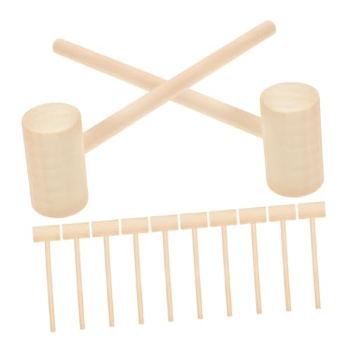 VANZACK 24 Stück Teiliges Mini Holzhammer Ergonomisch Kleines Holzspielzeug für Natürlicher Holzwerkstoff Fördert Feinmotorik und Hand Augen Koordination zum Schokoladen und VANZACK 24 Stück Teiliges Mini Holzhammer Ergonomisch Kleines Holzspielzeug für Natürlicher Holzwerkstoff Fördert Feinmotorik und Hand Augen Koordination zum Schokoladen und von VANZACK