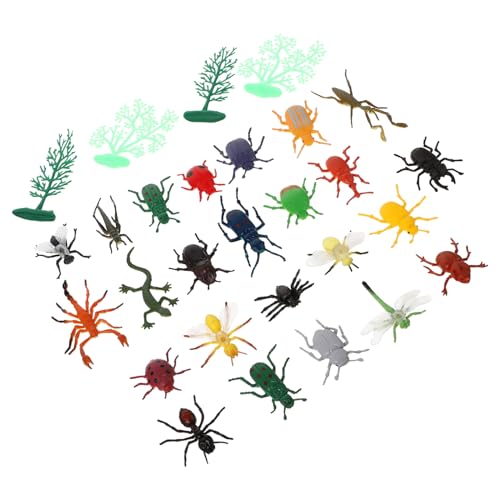 VANZACK 24 Stück Teiliges Realistische Insektenmodelle Langlebige Simulationstiere aus Robustem Material Pädagogisches Lernspielzeug für Sammlerstücke und Partydekoration von VANZACK