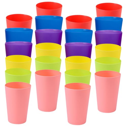 VANZACK 24Stücke Stapelbecher Spielzeug für Kinder Lernspielzeug für Feinmotorik und Hand Auge Koordination Farbenfrohes Stapelspiel für Partys und Reisen von VANZACK