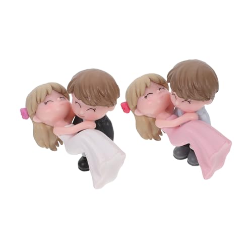 VANZACK 2Paare Liebevolle Paarfiguren Kuchendekoration Handgefertigte Kuchenornamente Für Geburtstagsfeiern VANZACK 2Paare Liebevolle Paarfiguren Kuchendekoration Handgefertigte Kuchenornamente Für Geburtstagsfeiern von VANZACK