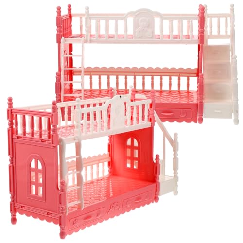VANZACK 2Sätze Mini Doppelstockbett Für Puppenhaus Mini Hausmöbel Zubehör Ergänzung Für Kreatives Zufällige Farben Für Puppen VANZACK 2Sätze Mini Doppelstockbett Für Puppenhaus Mini Hausmöbel Zubehör Ergänzung Für Kreatives Zufällige Farben Für Puppen von VANZACK