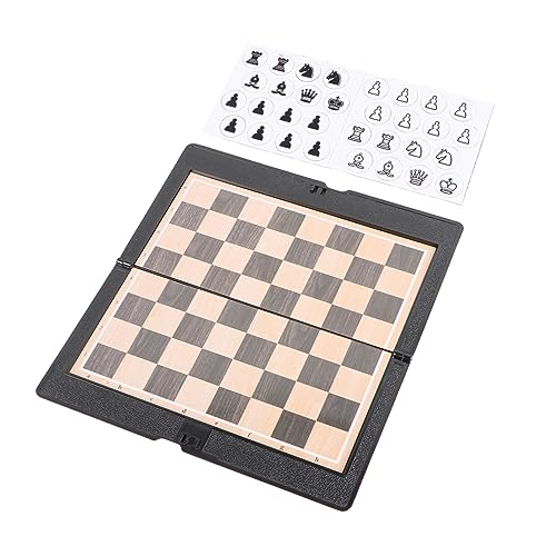 VANZACK 2Satz Faltbares Schachspiel Set Magnetisches Reise Schachbrett für Erwachsene und Tragbar und Kompakt für Familienunterhaltung Teiliges Set von VANZACK
