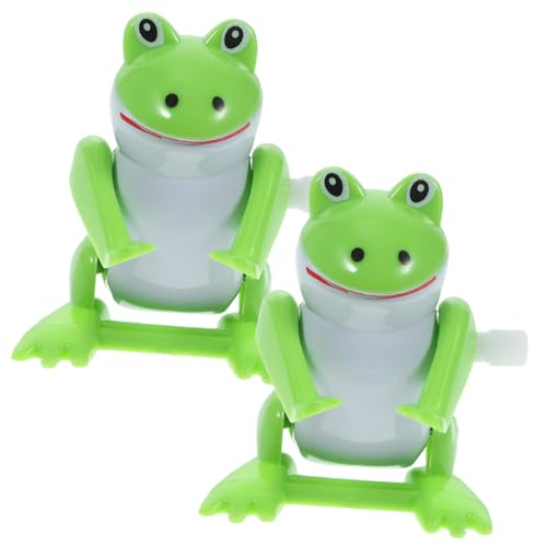 VANZACK 2Stücke Aufzieh Frosch Lustige Kinderspielzeuge Mit Federmechanismus Niedliche Frosch Modelle Für Kreative Spielstunden Für Froschliebhaber von VANZACK