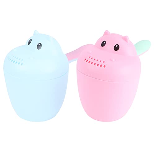 VANZACK 2Stücke Badewasserpfanne Cartoon Bär Waschkopf Tasse Duschwasserkelle für Junge Mädchen rutschfest für Babyparty Farbenfrohes Design VANZACK 2Stücke Badewasserpfanne Cartoon Bär Waschkopf Tasse Duschwasserkelle für Junge Mädchen rutschfest für Babyparty Farbenfrohes Design von VANZACK