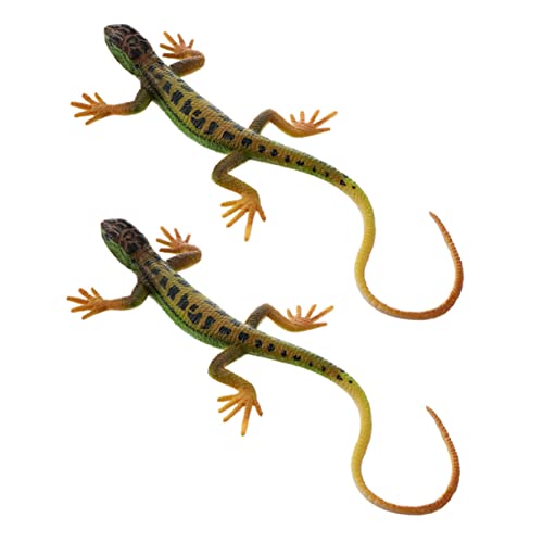 VANZACK 2Stücke Eidechsen Modell Künstliche Reptil Eidechsen Aus Kunststoff Realistische Eidechsen Figuren Für Dekoration Und Spielzeugvergnügen VANZACK 2Stücke Eidechsen Modell Künstliche Reptil Eidechsen Aus Kunststoff Realistische Eidechsen Figuren Für Dekoration Und Spielzeugvergnügen von VANZACK