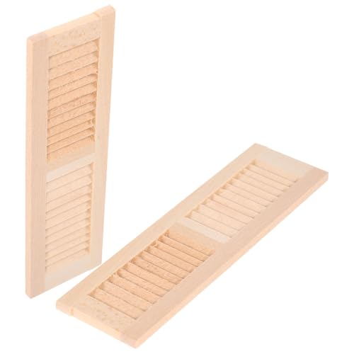 VANZACK 2Stücke Fensterläden Aus Holz Für Puppenmöbel Dekorationen DIY Fensterläden Für Puppenhaus Zubehör VANZACK 2Stücke Fensterläden Aus Holz Für Puppenmöbel Dekorationen DIY Fensterläden Für Puppenhaus Zubehör von VANZACK