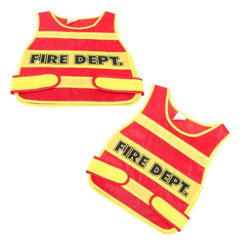 VANZACK 2Stücke Feuerwehrmann Kostüm Weste Cosplay für Rollenspiele für Geburtstagsfeiern und Kreative Aktivitäten Bequem und Sicher aus Fördert Fantasie VANZACK 2Stücke Feuerwehrmann Kostüm Weste Cosplay für Rollenspiele für Geburtstagsfeiern und Kreative Aktivitäten Bequem und Sicher aus Fördert Fantasie von VANZACK