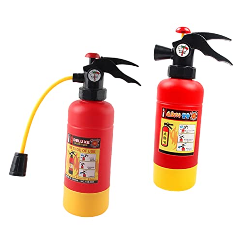 VANZACK 2Stücke Feuerwehrspielzeug Wasserlöscher Realistische Feuerwehrkostümzubehör für Große Kapazität Leichtes Design Sicheres Material für Kostümpartys von VANZACK