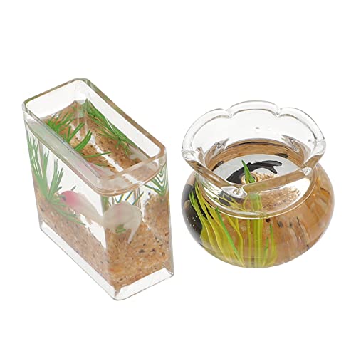 VANZACK 2Stücke Fischtank Künstliche Aquarium Ornamente Für Puppenhaus Und Mini Hausdekor Zufällige Farben Für Kleine Aquarien VANZACK 2Stücke Fischtank Künstliche Aquarium Ornamente Für Puppenhaus Und Mini Hausdekor Zufällige Farben Für Kleine Aquarien von VANZACK