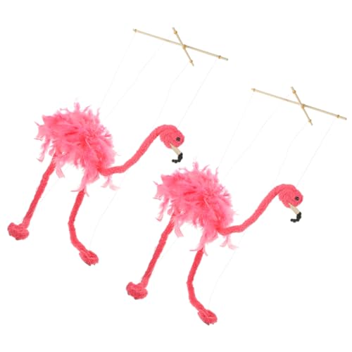 VANZACK 2Stücke Fluffy Flamingo Marionette Puppen Interaktive Plüschpuppen Für Aufführungen Und Figurenhandwerk Für Kreative Darstellungen VANZACK 2Stücke Fluffy Flamingo Marionette Puppen Interaktive Plüschpuppen Für Aufführungen Und Figurenhandwerk Für Kreative Darstellungen von VANZACK