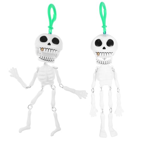 VANZACK 2Stücke Halloween Ziehen Gruselige Skelett Figuren Für Spaßige Halloween Deko Und Scherzartikel Für Partys Und Festlichkeiten von VANZACK