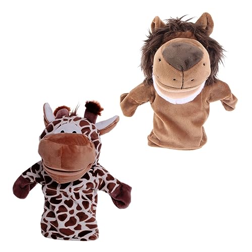VANZACK 2Stücke Handpuppen Und REH Interaktive Kuscheltiere Für Eltern Junge Mädchen Für Kreatives Rollenspiel Und Fantasievolles Geschichtenerzählen von VANZACK