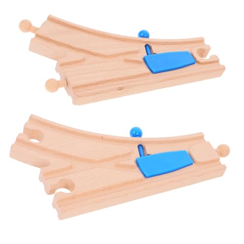 VANZACK 2Stücke Holz Schienenweiche Für Holzspielzeugzüge Kompatibel Mit Gängigen Marken Zubehör Für Kreative Layouts Und Szenen VANZACK 2Stücke Holz Schienenweiche Für Holzspielzeugzüge Kompatibel Mit Gängigen Marken Zubehör Für Kreative Layouts Und Szenen von VANZACK