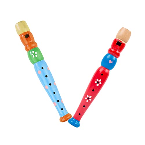 VANZACK 2Stücke Holzflöten Für Kleinkinder Musikalisches Für Frühe Musikbildung Piccolo Flöten Für Kleinkinder Und Vorschulkinder von VANZACK