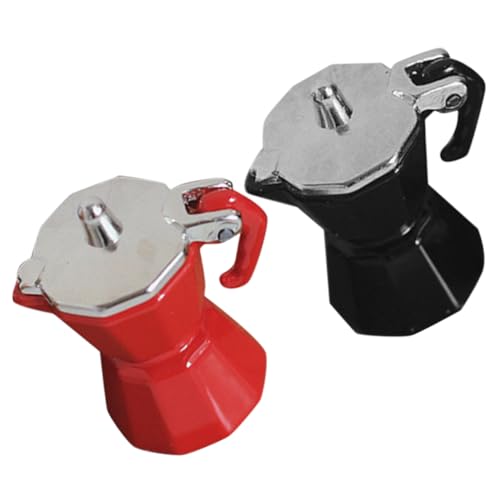 VANZACK 2Stücke Kaffeekanne Kleine Kaffeekanne Für Puppenhaus Mini Requisite Und Puppenhaus Zubehör Für Dekorationen Und Foto Requisiten von VANZACK