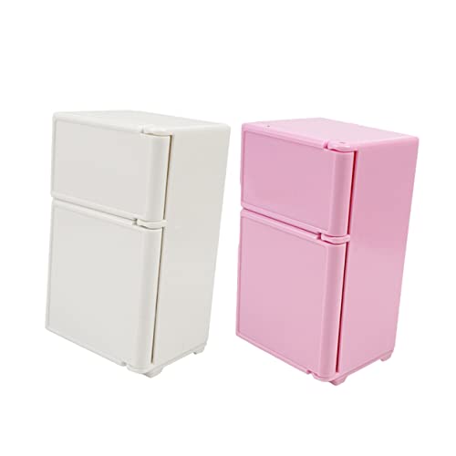 VANZACK 2Stücke Kühlschrank für Puppenhausmöbel Realistische Dekoration und Zubehör für Kreative DIY Szenen VANZACK 2Stücke Kühlschrank für Puppenhausmöbel Realistische Dekoration und Zubehör für Kreative DIY Szenen von VANZACK